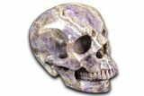 Realistic Chevron Amethyst Skull #382160-1